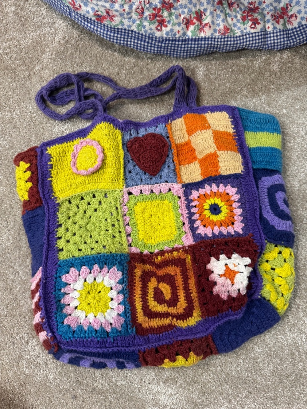 crochet tote bag